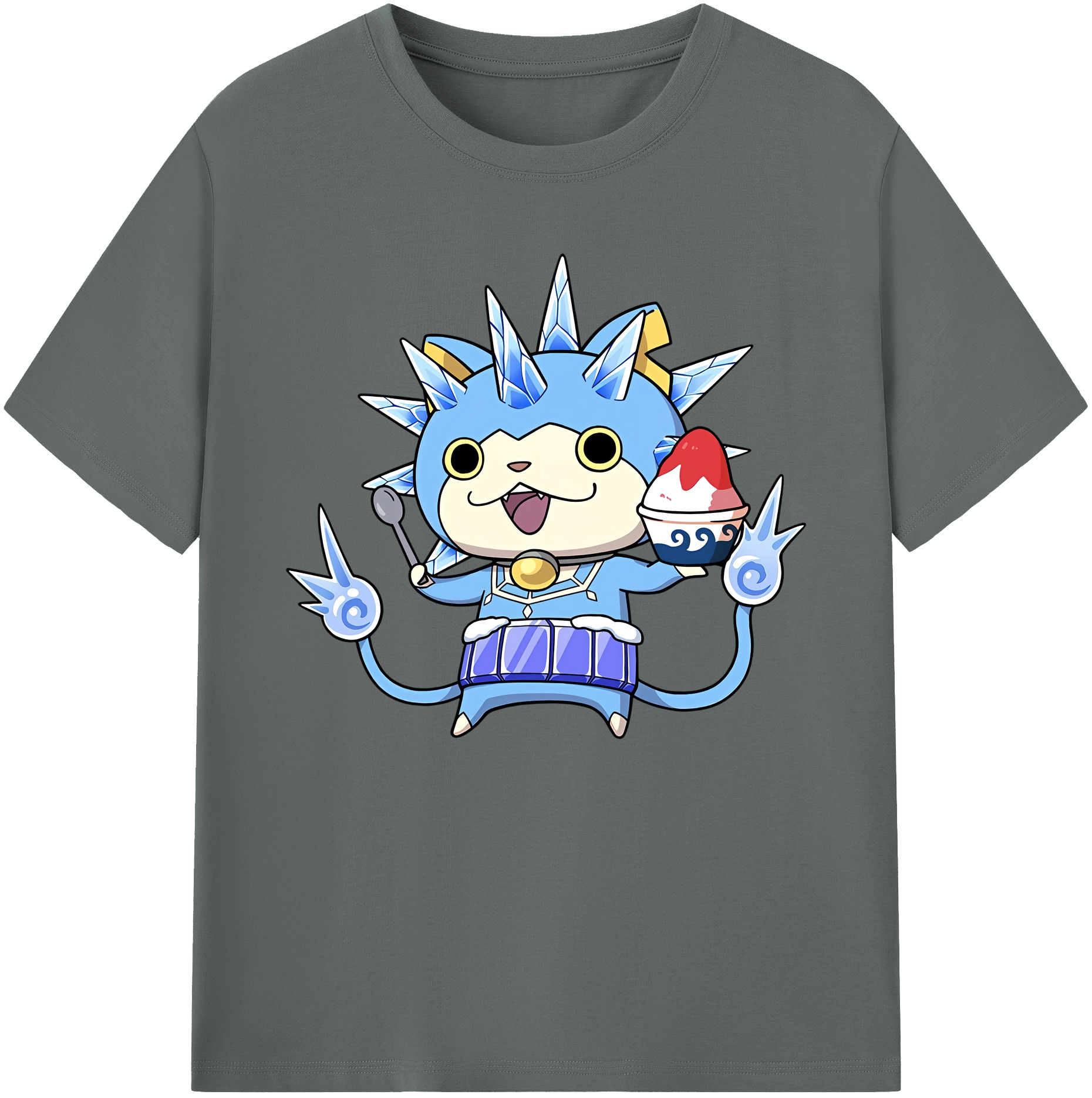 （画像用） 妖怪ウォッチ Yo-kai Watch 綿100％ メンズ半袖Tシャツ｜肌触りやわらか＆通気性